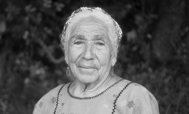 La abuela Margarita, entrevistada por Elena García Quevedo.|@CARLOS PÉREZ MORALES