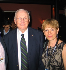 Con Neil Armstrong, en Starmus